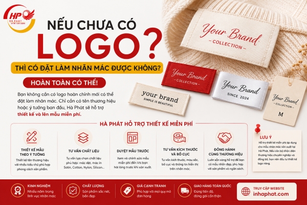 Nếu chưa có logo thì có đặt làm nhãn mác được không?