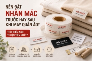 Nên đặt nhãn mác trước hay sau khi may quần áo? Thời điểm nào thuận tiện nhất?