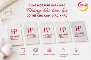 Vì sao cùng một mẫu nhãn mác nhưng khi làm lại có thể cho cảm giác khác?